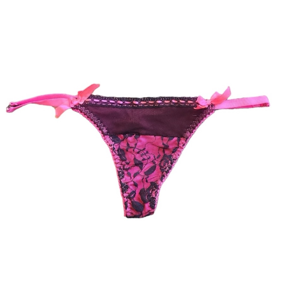 Native Hot Pink Thong Lace Panty